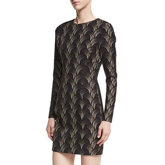 black halo long sleeve dress Marissa Sheath Dress